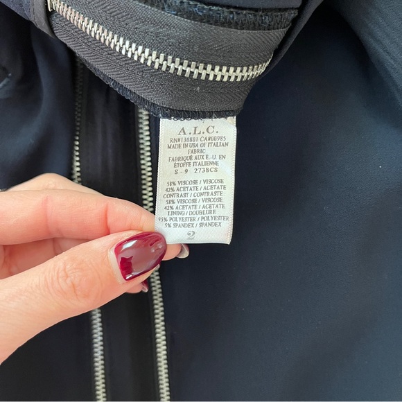 A.L.C. Smith Dark navy pants with zippers - Picture 10 of 10